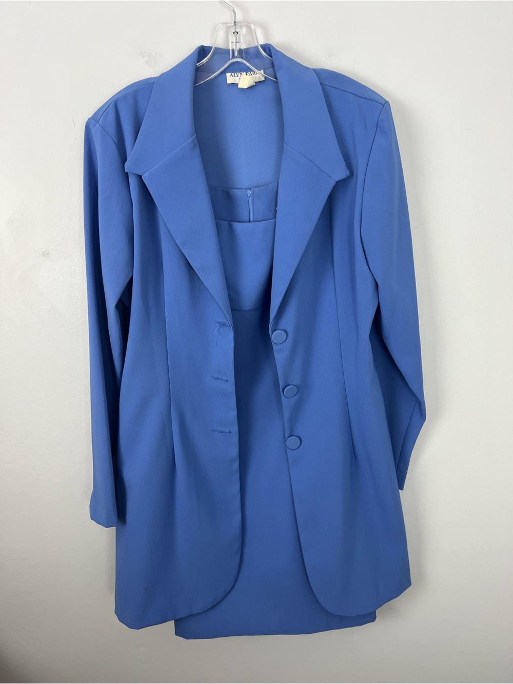 Y2K Suit Dress Blazer Set Periwinkle